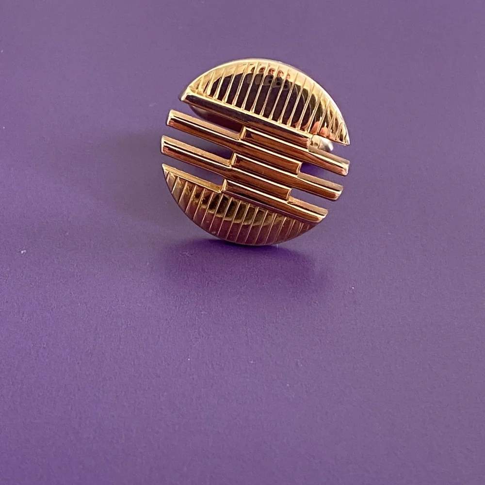 Vintage mid-century Goldtone classy Cufflinks Swank